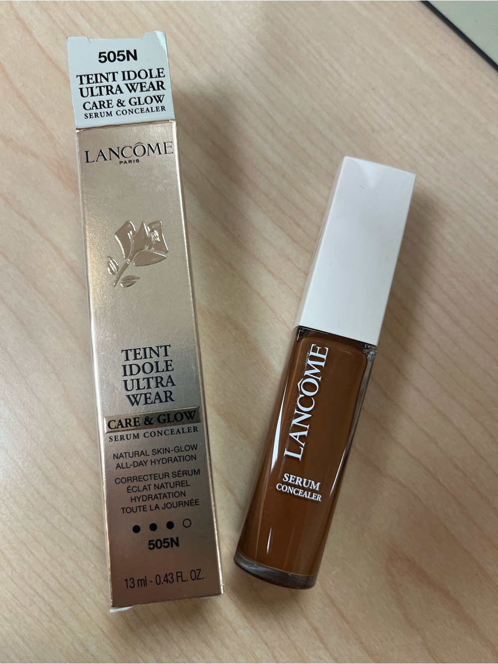 Lancome Teint Idole Ultra Wear Care & Glow Serum Concealer ~0.43 fl oz 505N
